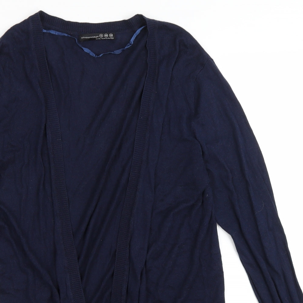 Atmosphere Womens Blue V-Neck Viscose Cardigan Jumper Size 12