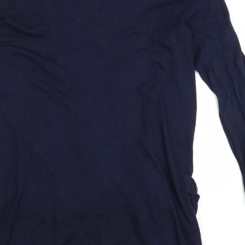Atmosphere Womens Blue V-Neck Viscose Cardigan Jumper Size 12