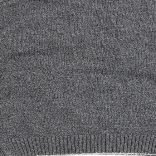 NEXT Womens Grey Round Neck Polka Dot Polyester Pullover Jumper Size M
