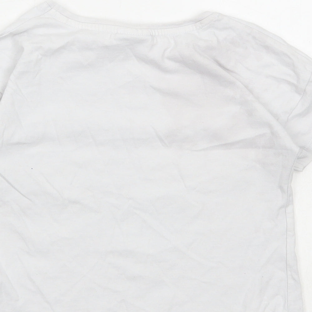 TU Girls White Cotton Basic T-Shirt Size 3-4 Years Round Neck Pullover - Peppa Pig