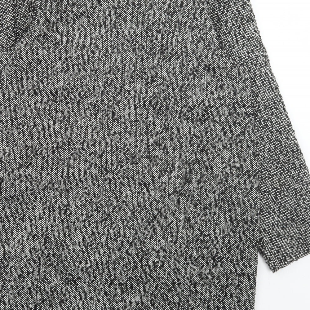 George Womens Grey Jacket Coat Size 14 Snap
