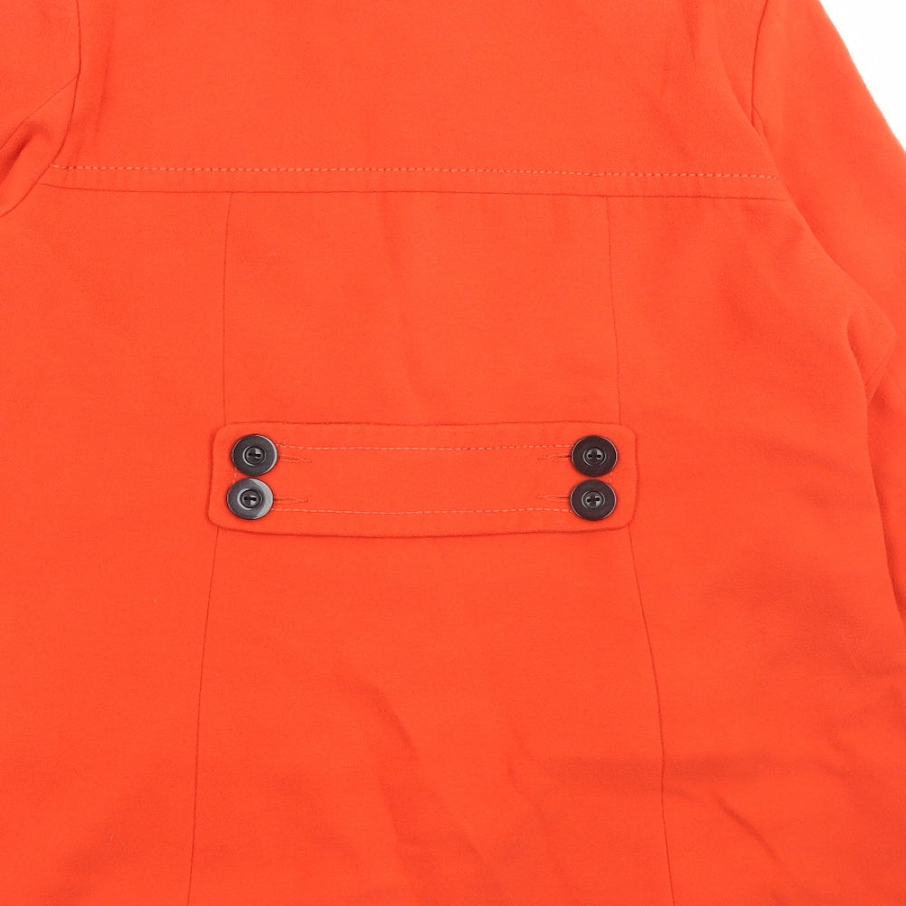 NEXT Womens Orange Jacket Size 20 Button