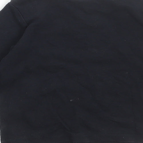 George Baby Black Cotton Basic T-Shirt Size 12-18 Months Round Neck Pullover - Cosy Crew