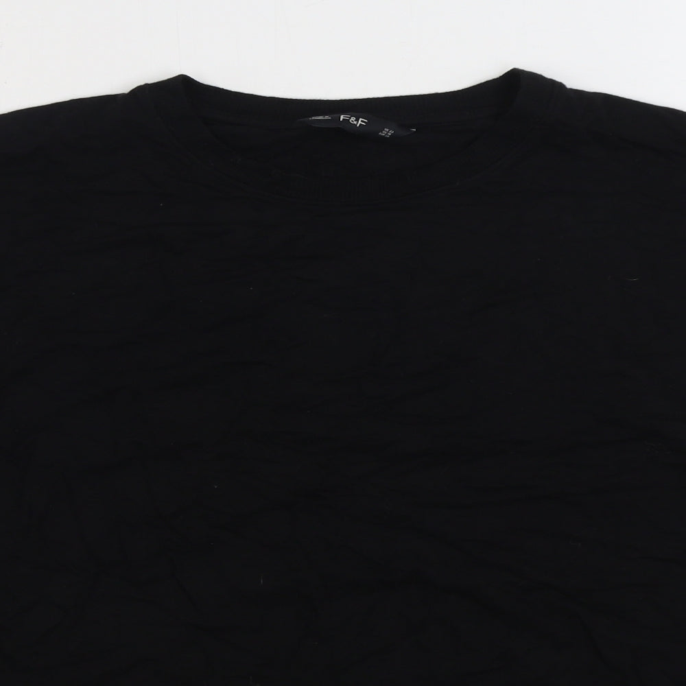 F&F Womens Black Viscose Pullover Sweatshirt Size 22 Pullover