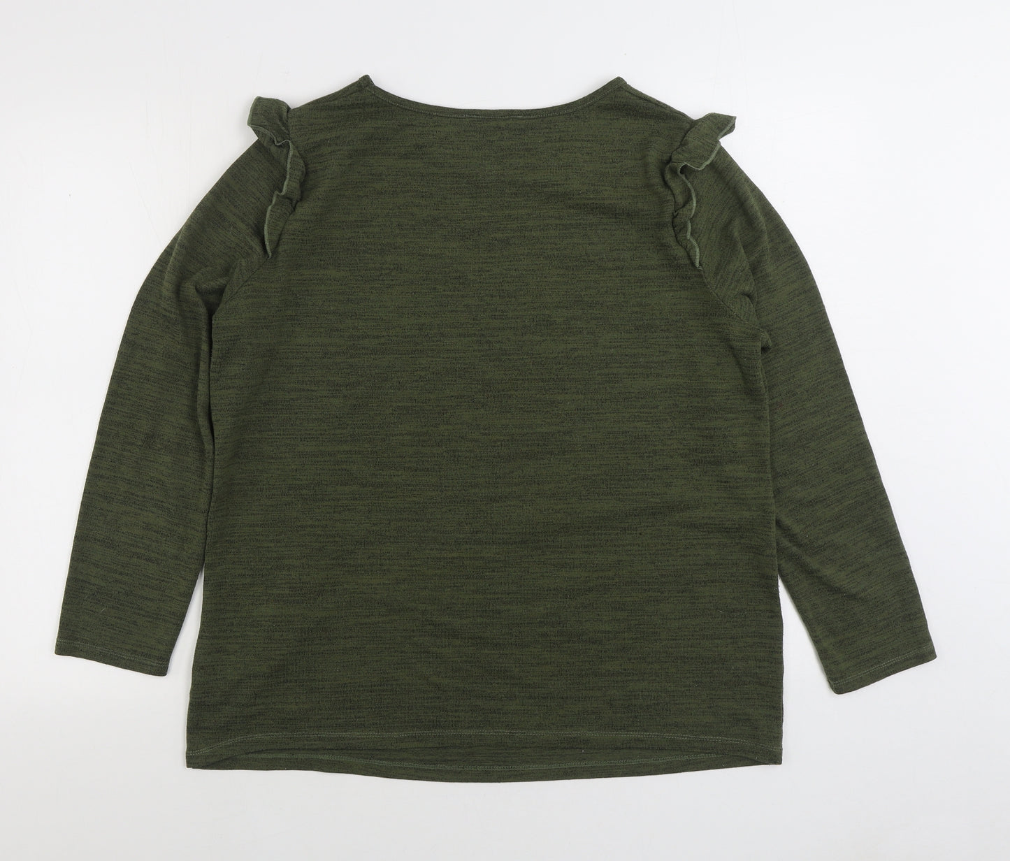 Papaya Womens Green Polyester Pullover Sweatshirt Size 16 Pullover - Love