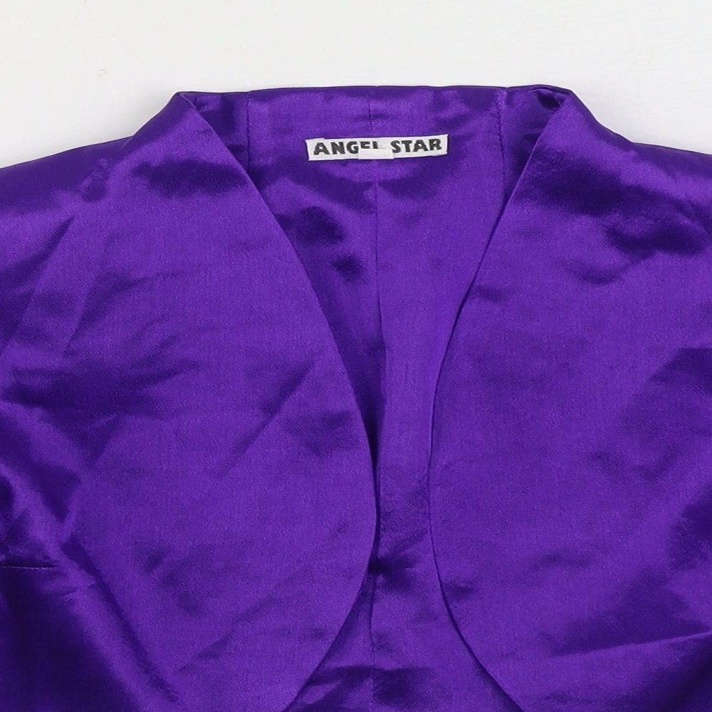 Angel Star Womens Purple Jacket Blazer Size M