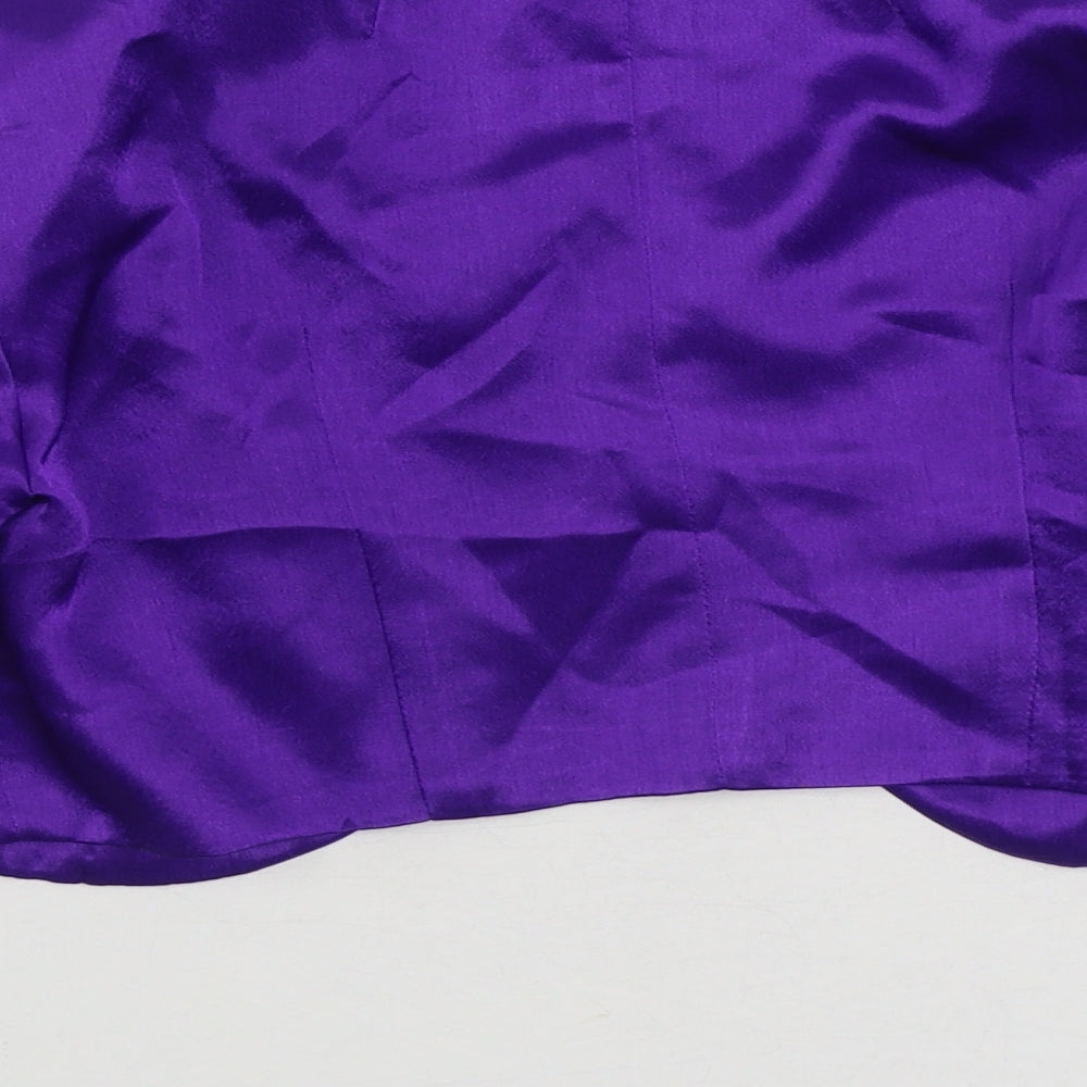 Angel Star Womens Purple Jacket Blazer Size M