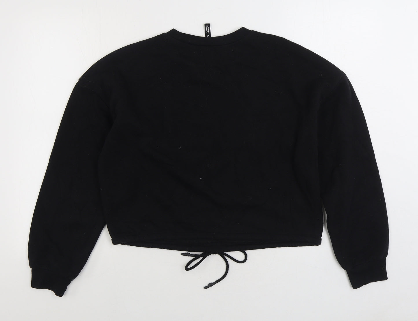 Divided by H&M Womens Black Cotton Pullover Sweatshirt Size M Pullover - Detroit