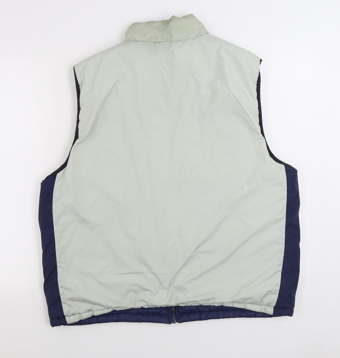Nike Mens Blue Gilet Coat Size XL Zip - Reversable