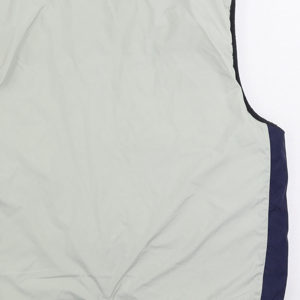 Nike Mens Blue Gilet Coat Size XL Zip - Reversable