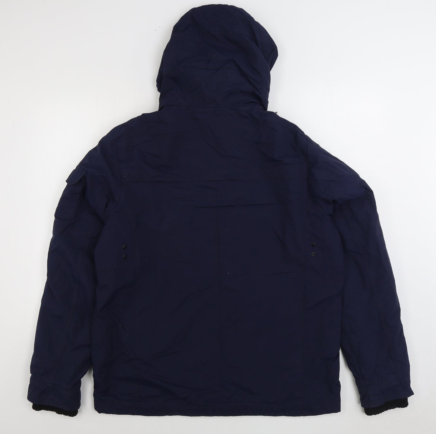 NEXT Mens Blue Rain Coat Coat Size L Zip
