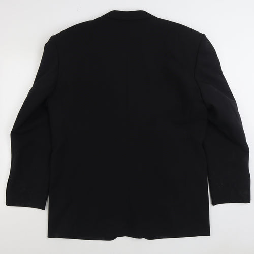 The Officer Mens Black Polyester Jacket Suit Jacket Size 44