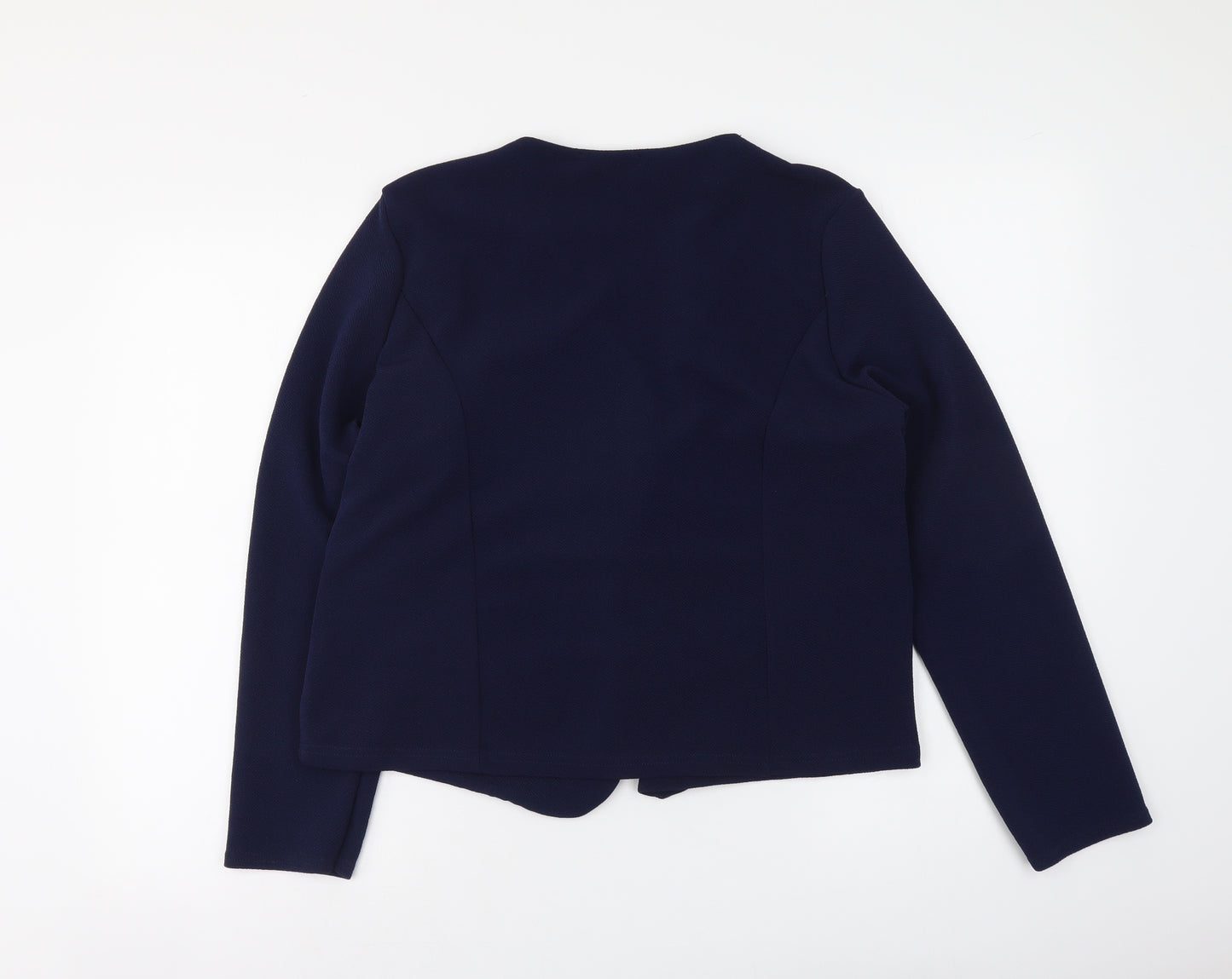 Select Womens Blue Jacket Blazer Size 18 Tie