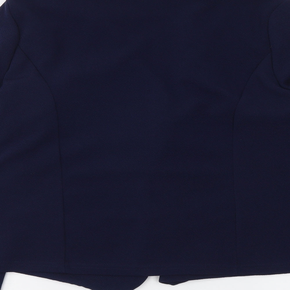 Select Womens Blue Jacket Blazer Size 18 Tie