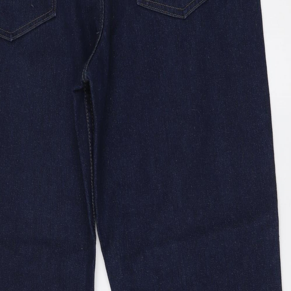 Pride + Soul Mens Blue Cotton Straight Jeans Size 38 in L32 in Regular Button