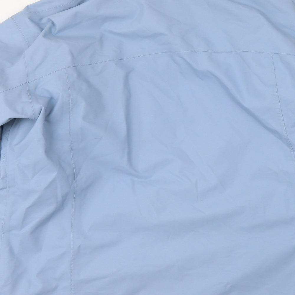 Quechua Womens Blue Rain Coat Coat Size XL Zip