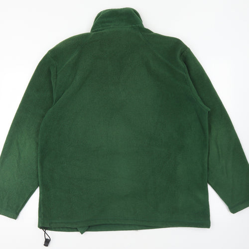 Fruit of the Loom Mens Green Polyester Pullover Sweatshirt Size L