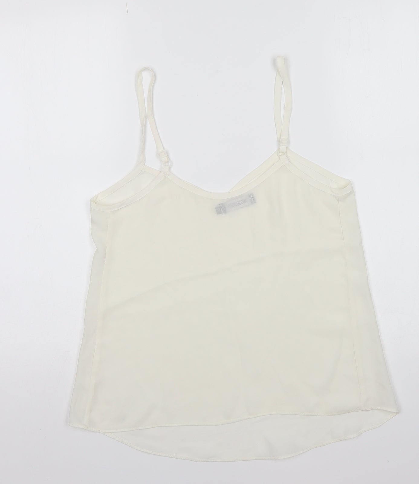 Missguided Womens White Polyester Camisole Blouse Size 8 V-Neck