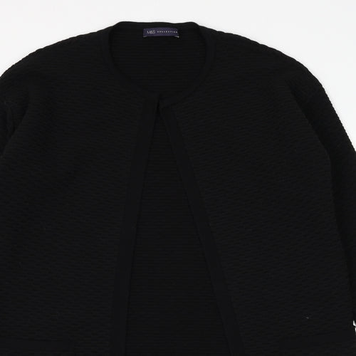 Marks and Spencer Womens Black Jacket Size 10 Hook & Eye