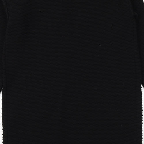 Marks and Spencer Womens Black Jacket Size 10 Hook & Eye