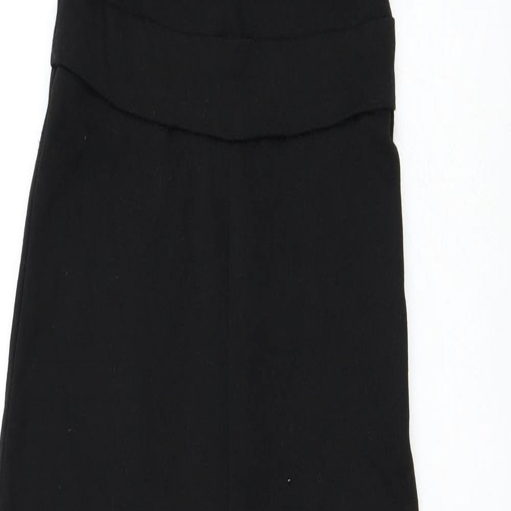 Missguided Womens Black Polyester Jumpsuit One-Piece Size 8 L28 in Zip