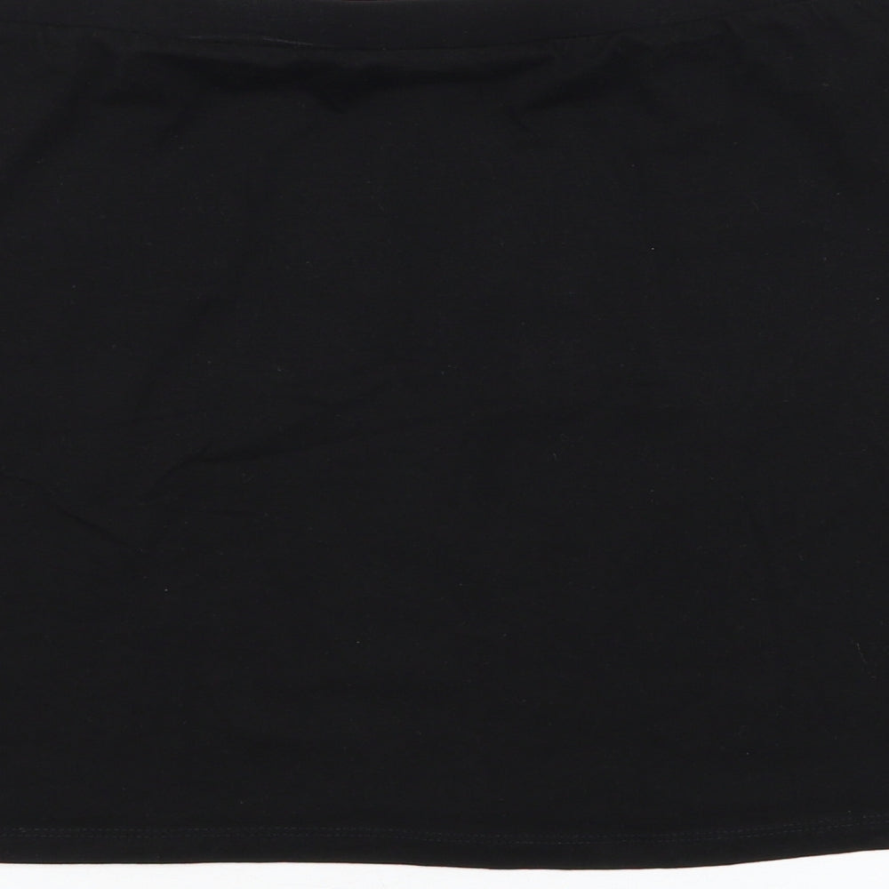 Primark Womens Black Cotton Straight & Pencil Skirt Size 16