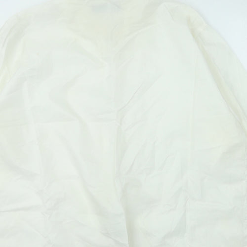 Myers Womens Ivory Anorak Coat Size L Zip