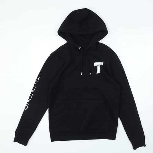 Rowan Girls Black Modal Blend Pullover Hoodie Size M Pullover