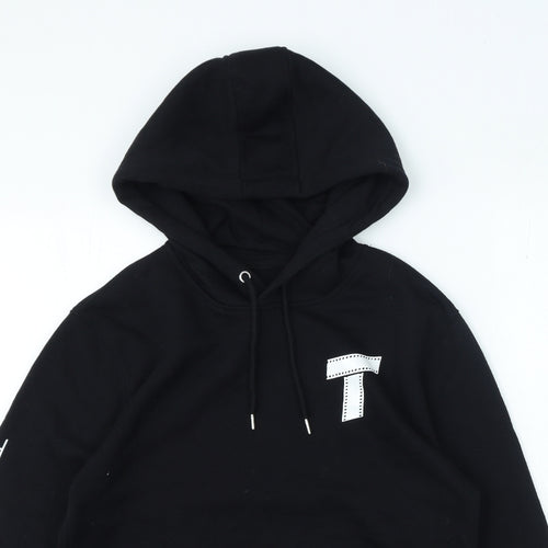 Rowan Girls Black Modal Blend Pullover Hoodie Size M Pullover