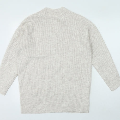 TU Womens Pink V-Neck Acrylic Pullover Jumper Size 12