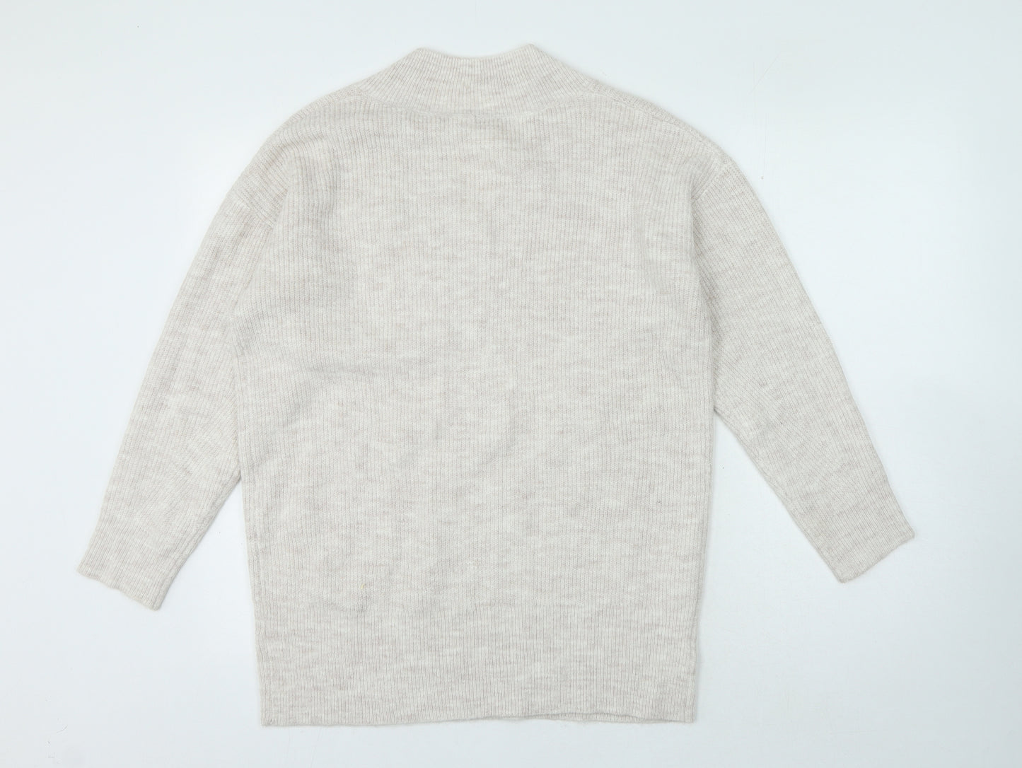 TU Womens Pink V-Neck Acrylic Pullover Jumper Size 12