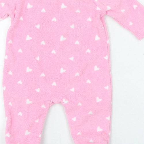 Peppa Pig Pink Polka Dot Polyester Babygrow One-Piece Snap - Peppa pig