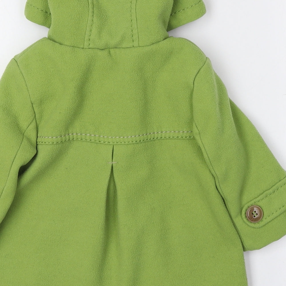 NEXT Green Duffle Coat Coat Size 6-9 Months Buckle