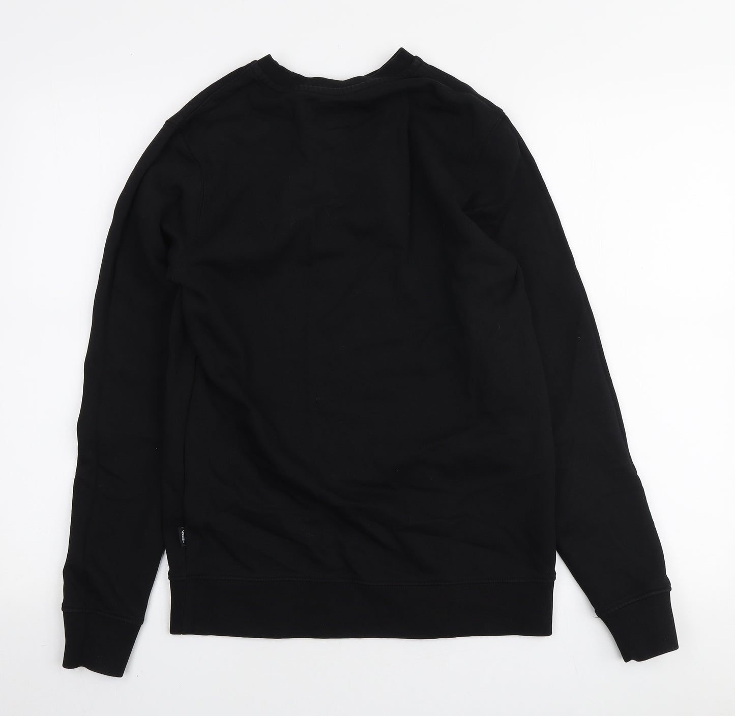 VANS Womens Black Cotton Pullover Sweatshirt Size XS Pullover - Embroidered Logo