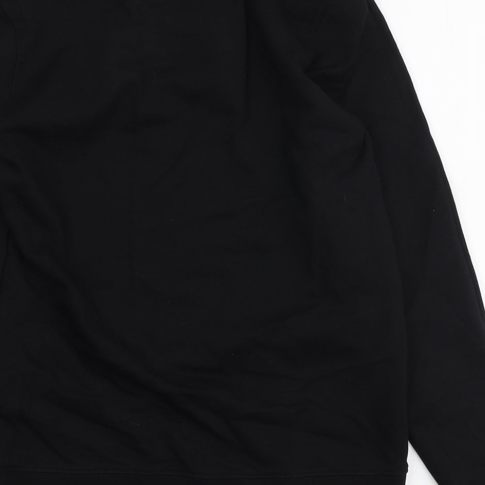 VANS Womens Black Cotton Pullover Sweatshirt Size XS Pullover - Embroidered Logo
