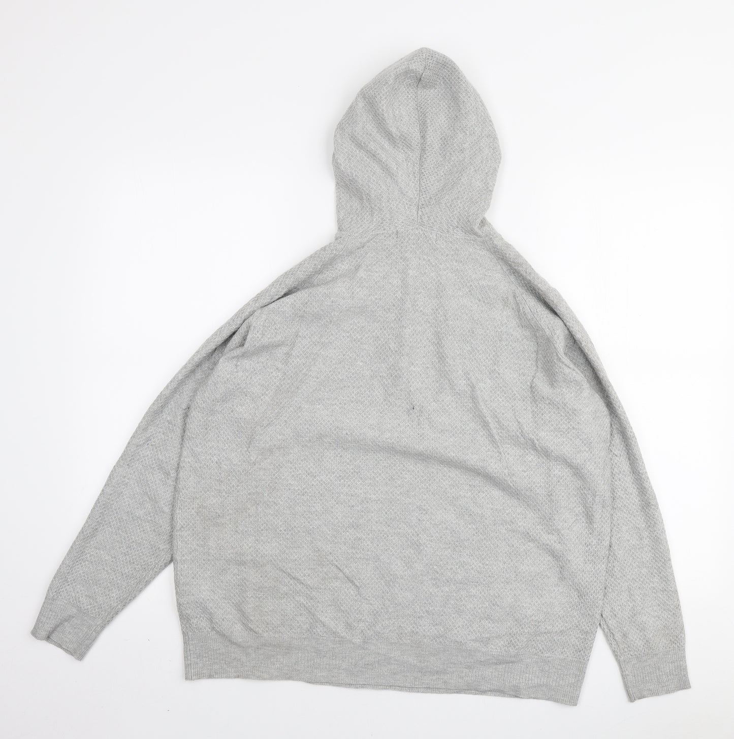 Marks and Spencer Womens Grey Viscose Pullover Hoodie Size M Pullover