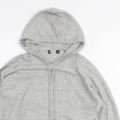 Marks and Spencer Womens Grey Viscose Pullover Hoodie Size M Pullover