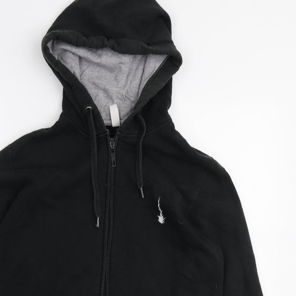 Kariban Mens Black Cotton Full Zip Hoodie Size M
