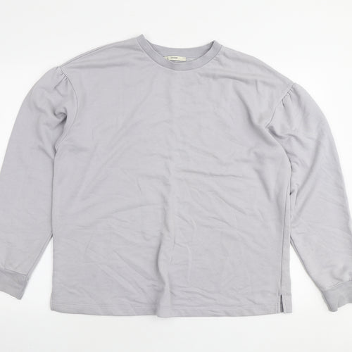 George Womens Grey Cotton Pullover Sweatshirt Size M Pullover