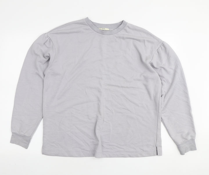 George Womens Grey Cotton Pullover Sweatshirt Size M Pullover