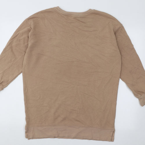 Nutmeg Womens Brown Cotton Pullover Sweatshirt Size 8 Pullover