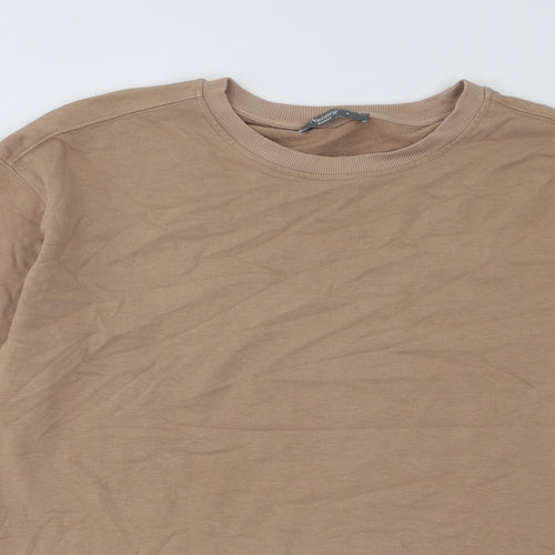 Nutmeg Womens Brown Cotton Pullover Sweatshirt Size 8 Pullover