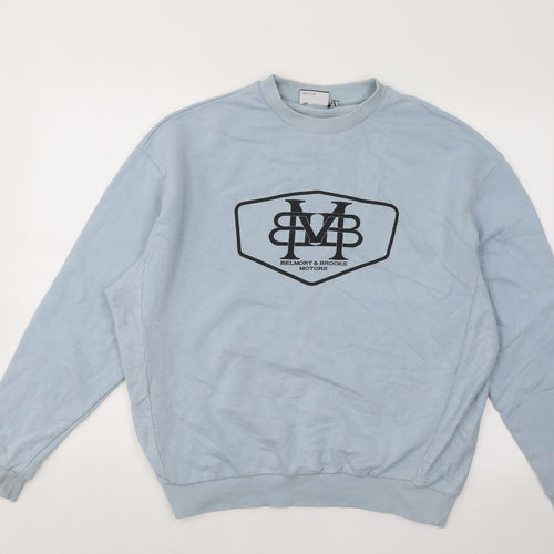ASOS Womens Blue Cotton Pullover Sweatshirt Size S Pullover - Belmont & Brooks Motors