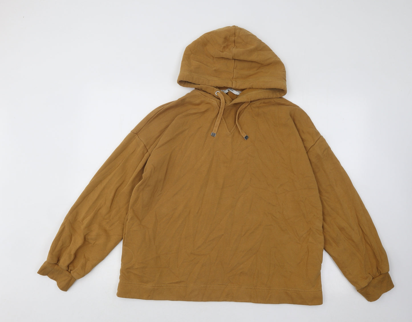 George Womens Brown Cotton Pullover Hoodie Size M Pullover