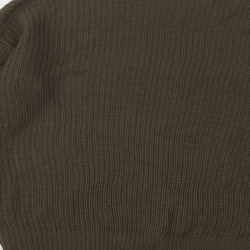Atmosphere Womens Green Round Neck Acrylic Pullover Jumper Size 14
