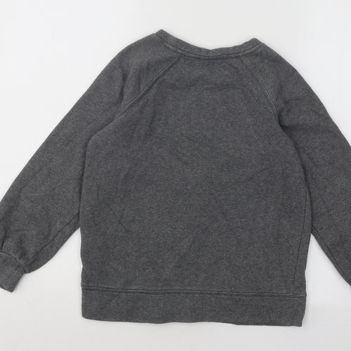Gap Girls Grey Cotton Pullover Sweatshirt Size 8 Years Pullover - Donut