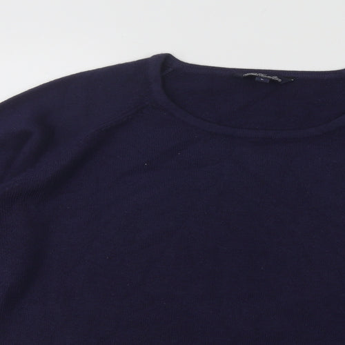 Sarah Hamilton Womens Blue Round Neck Acrylic Pullover Jumper Size L