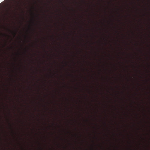 NEXT Mens Red V-Neck Cotton Pullover Jumper Size L
