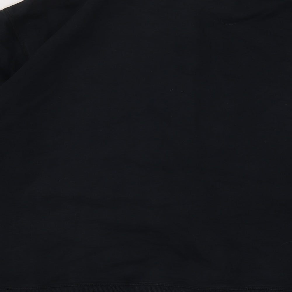 Nautica Mens Black Cotton Full Zip Sweatshirt Size XL