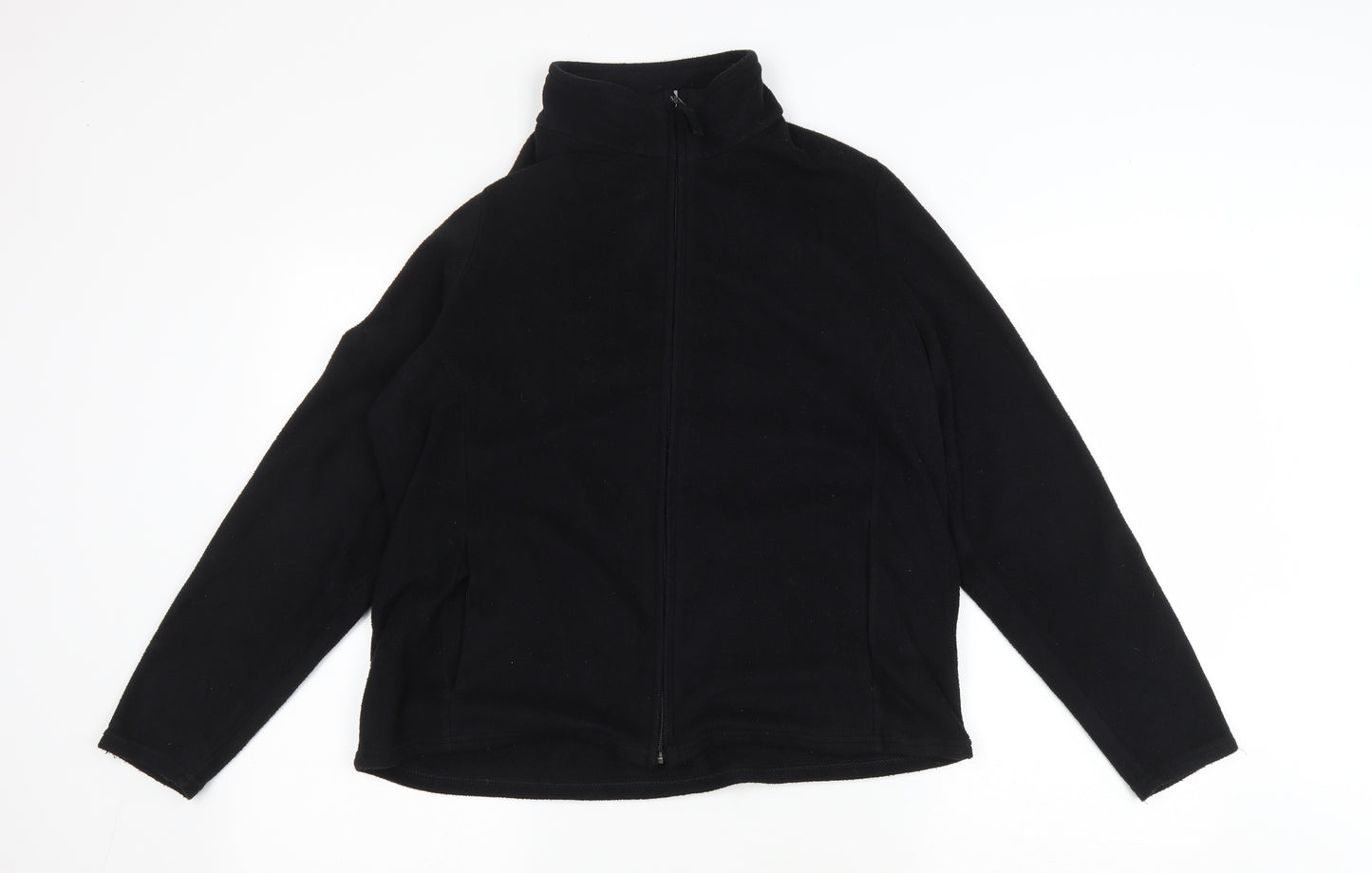 Marks and Spencer Womens Black Jacket Size 18 Zip